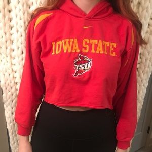 Iowa State cropped hoodie